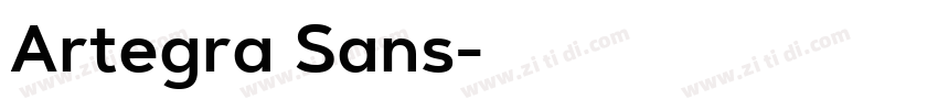 Artegra Sans字体转换